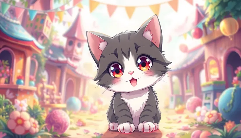 anime cat cute