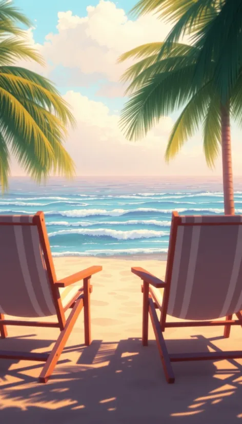 beach chairs visual novel