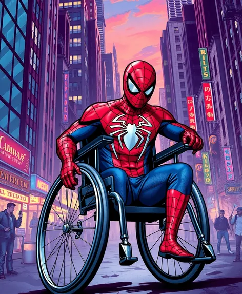 spider man in wheelchair