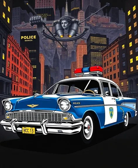 1957 police car