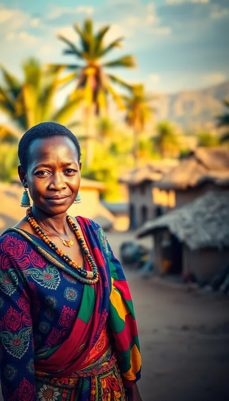 african village woman