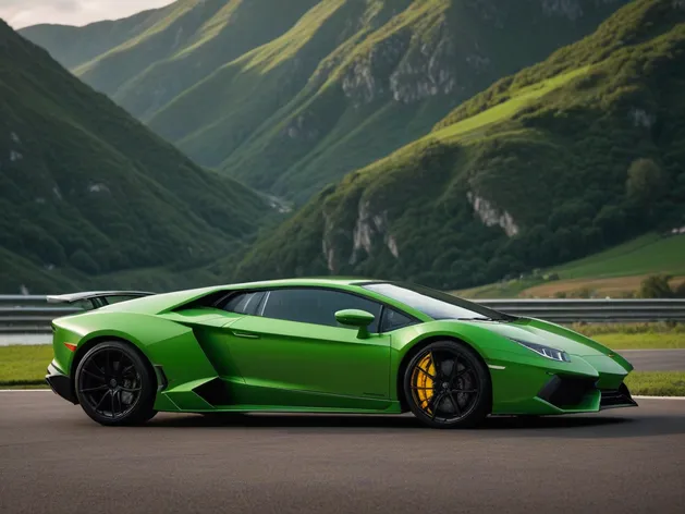 green lamborghini