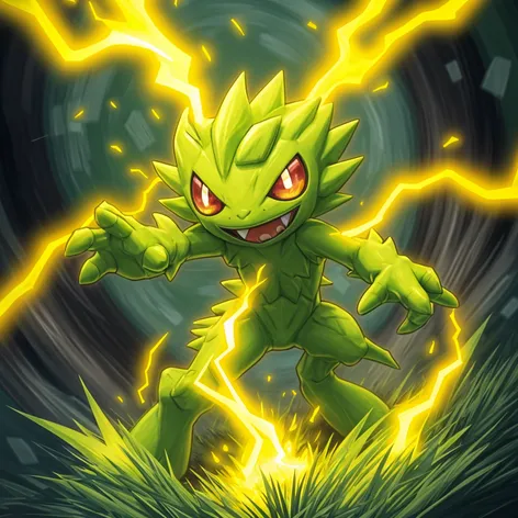 Grass/Electric type Creeper Pokemon