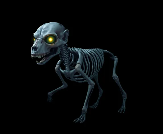 skeleton dog