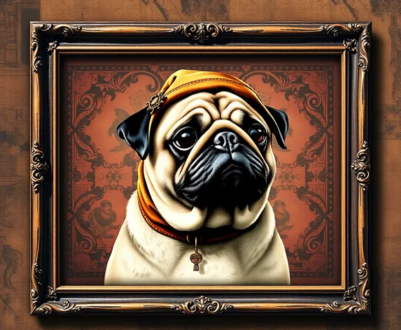 pilgrim pug wall art