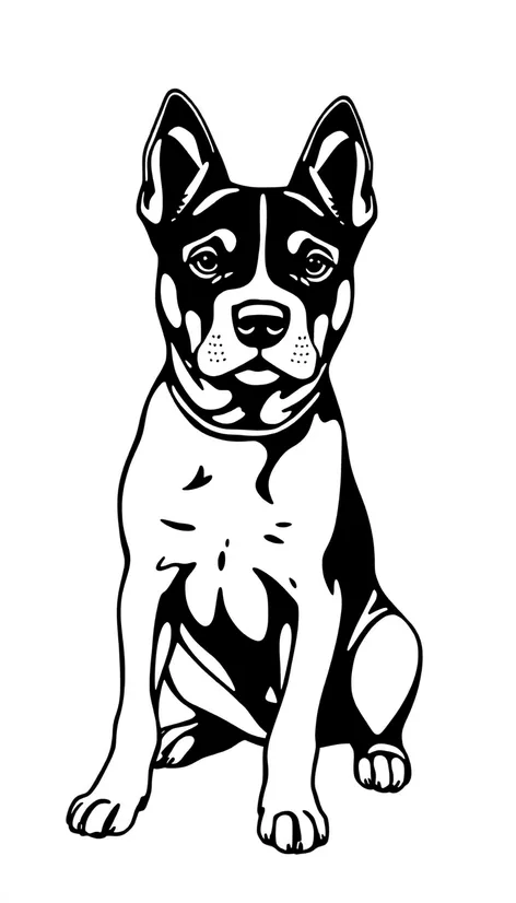 dog clip art black