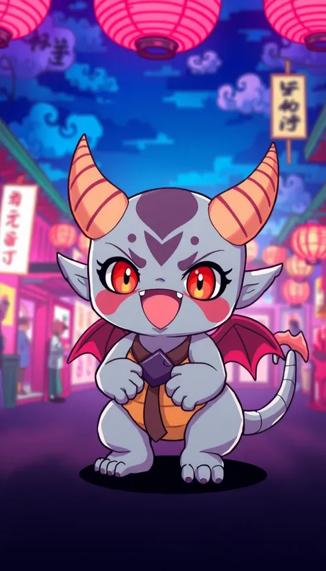 cute anime demon