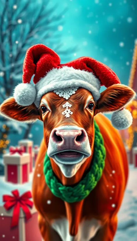 christmas cow