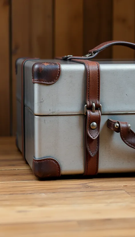 silver suitcase