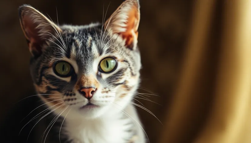 gray calico cat