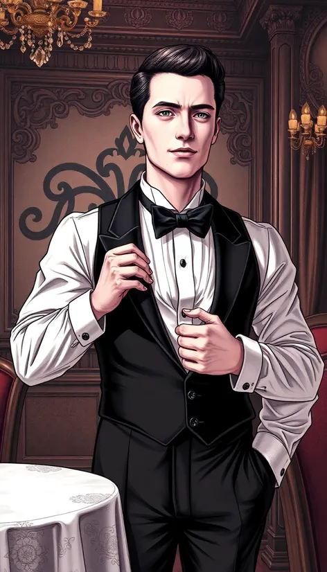 butler drawing clothes