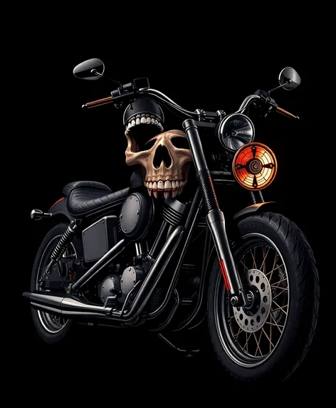 skull harley davidson drawings