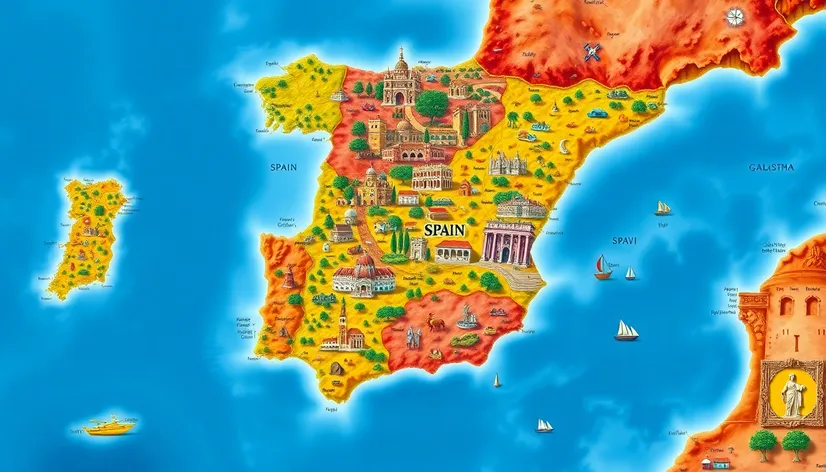 map of spain and