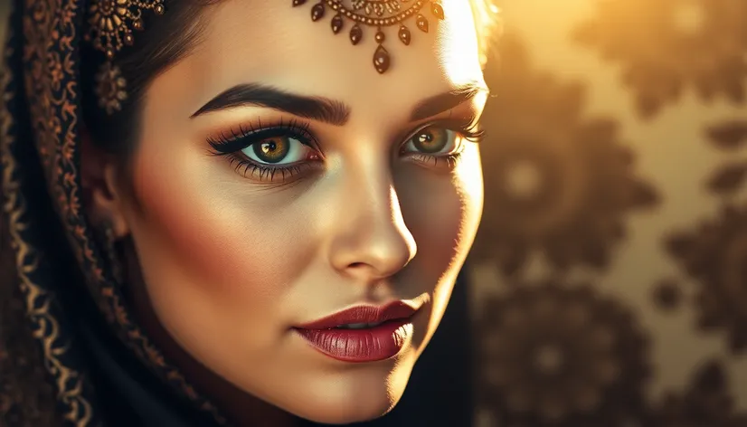 face beautiful middle eastern