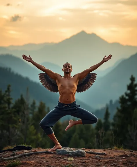 eagle pose