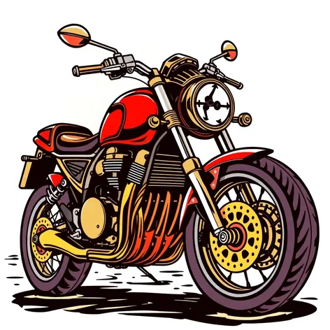 motorcycle vector art