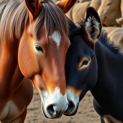 horse and donkey mating