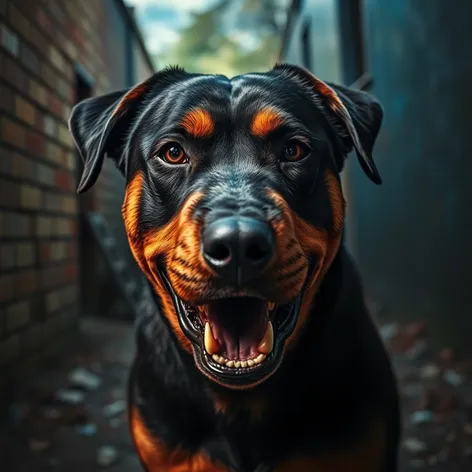 angry rottweiler