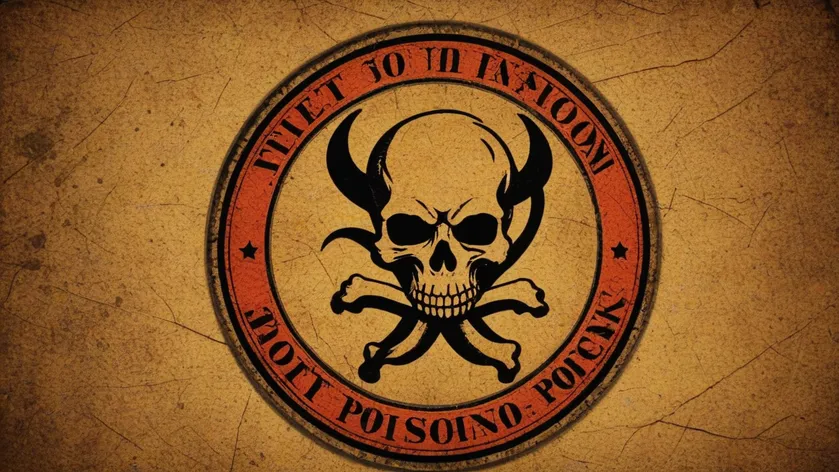 symbol of poison on