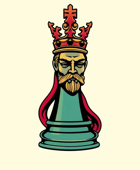 king chess piece tattoo