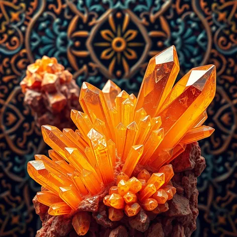 orange crystals