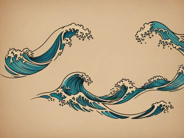 simple wave tattoo