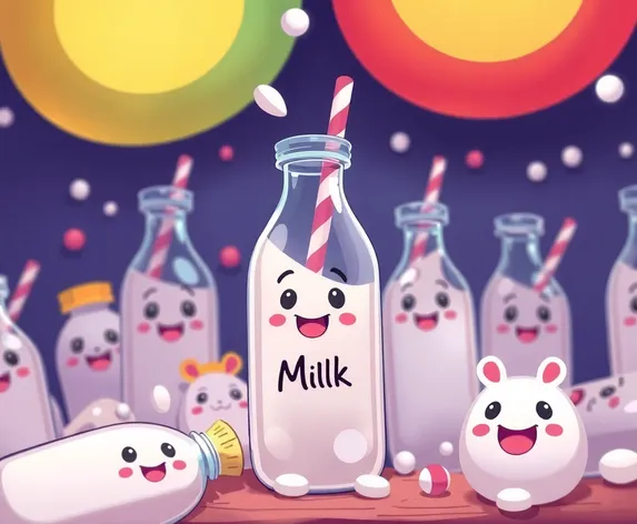 cartoon images of milk