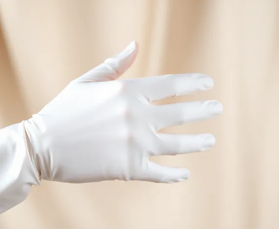 silk gloves white