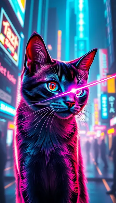 laser eye cat