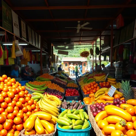 local fruit marke higuey