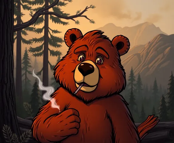 smokey the bear smoking