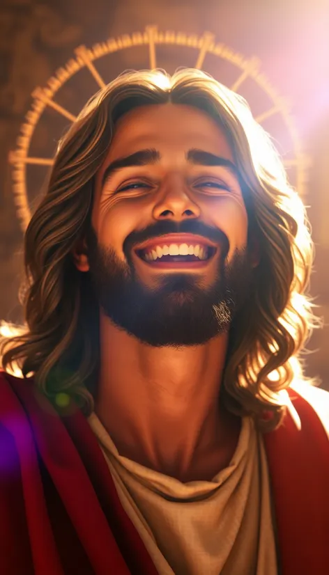 jesus laughing