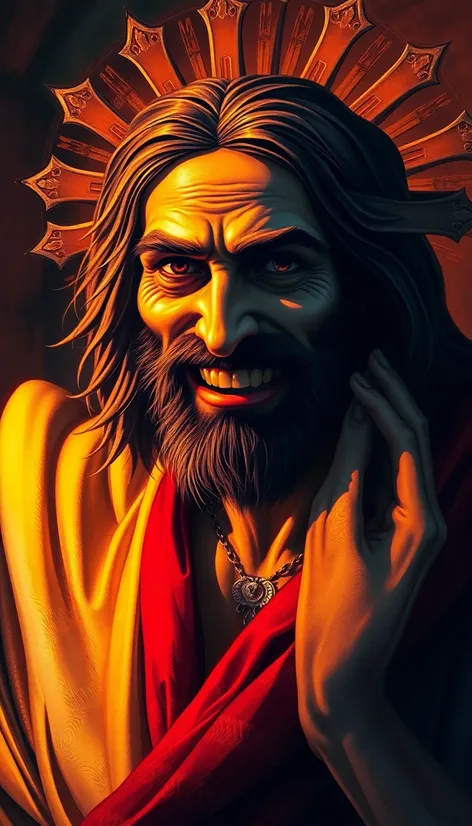 grinning jesus