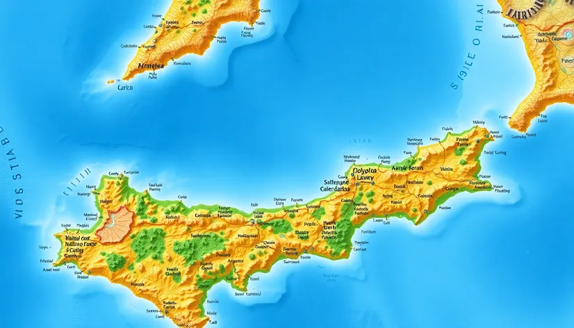 map of southern sicily