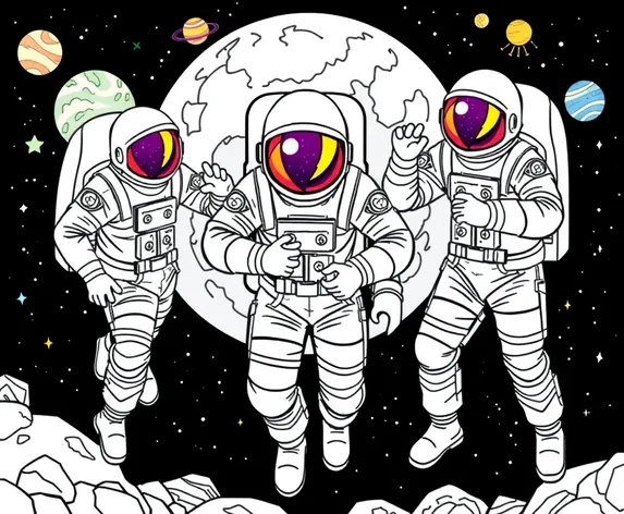 printable astronaut coloring pages