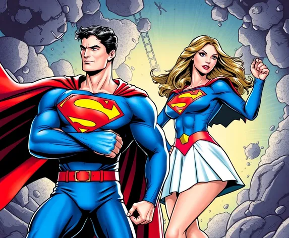 superman and supergirl costume