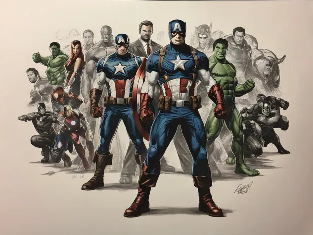 marvel drawing