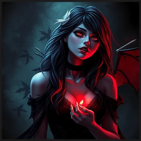 beautiful female vampire art