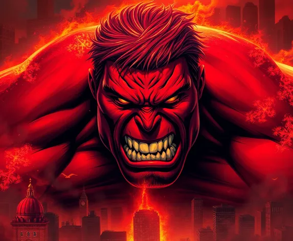 red hulk concept art