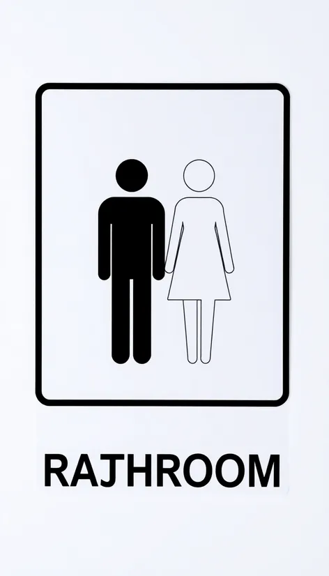 unisex bathroom sign