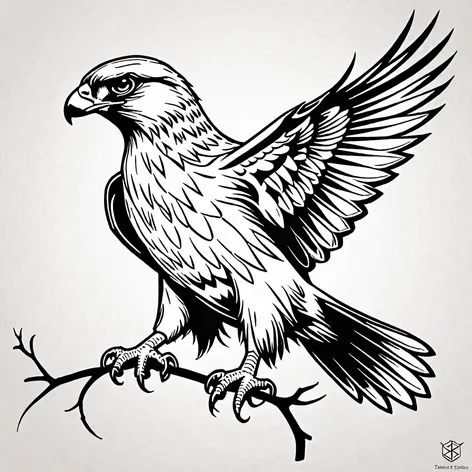 hawk tattoo