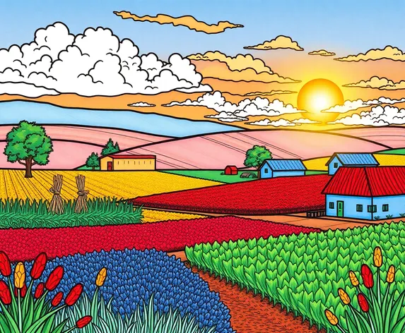 debt agriculture coloring page