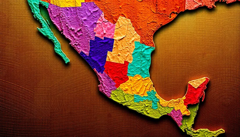 map of mexico with