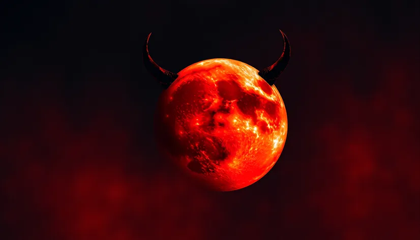 devil horn moon