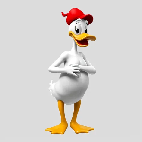 donald duck, naked, simple