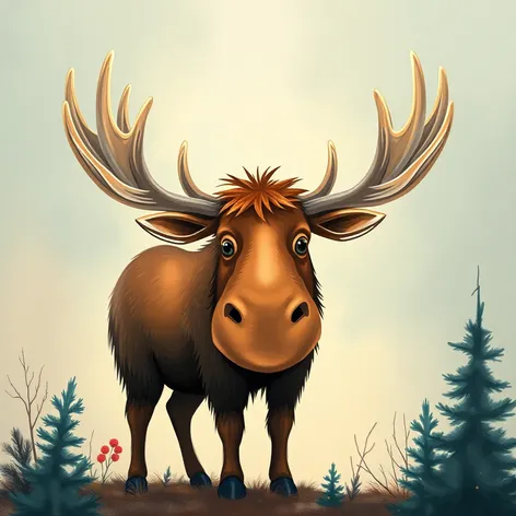 moose drawing