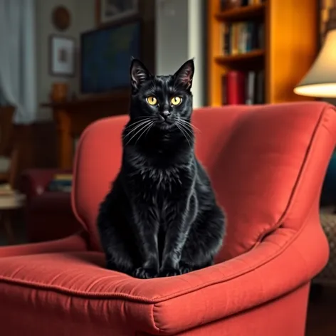 black cat chair