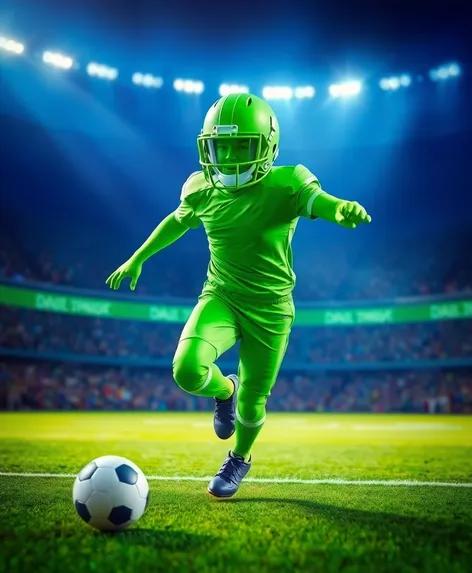 green 2d football player