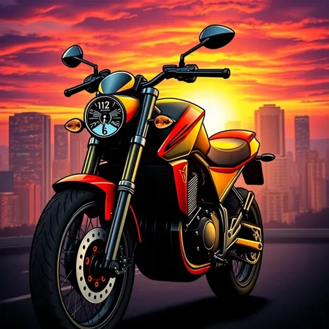 motorcycle coloring page