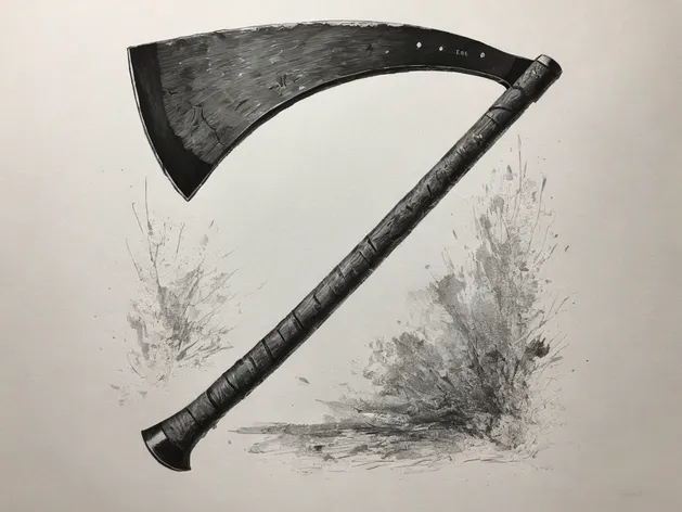 axe drawing